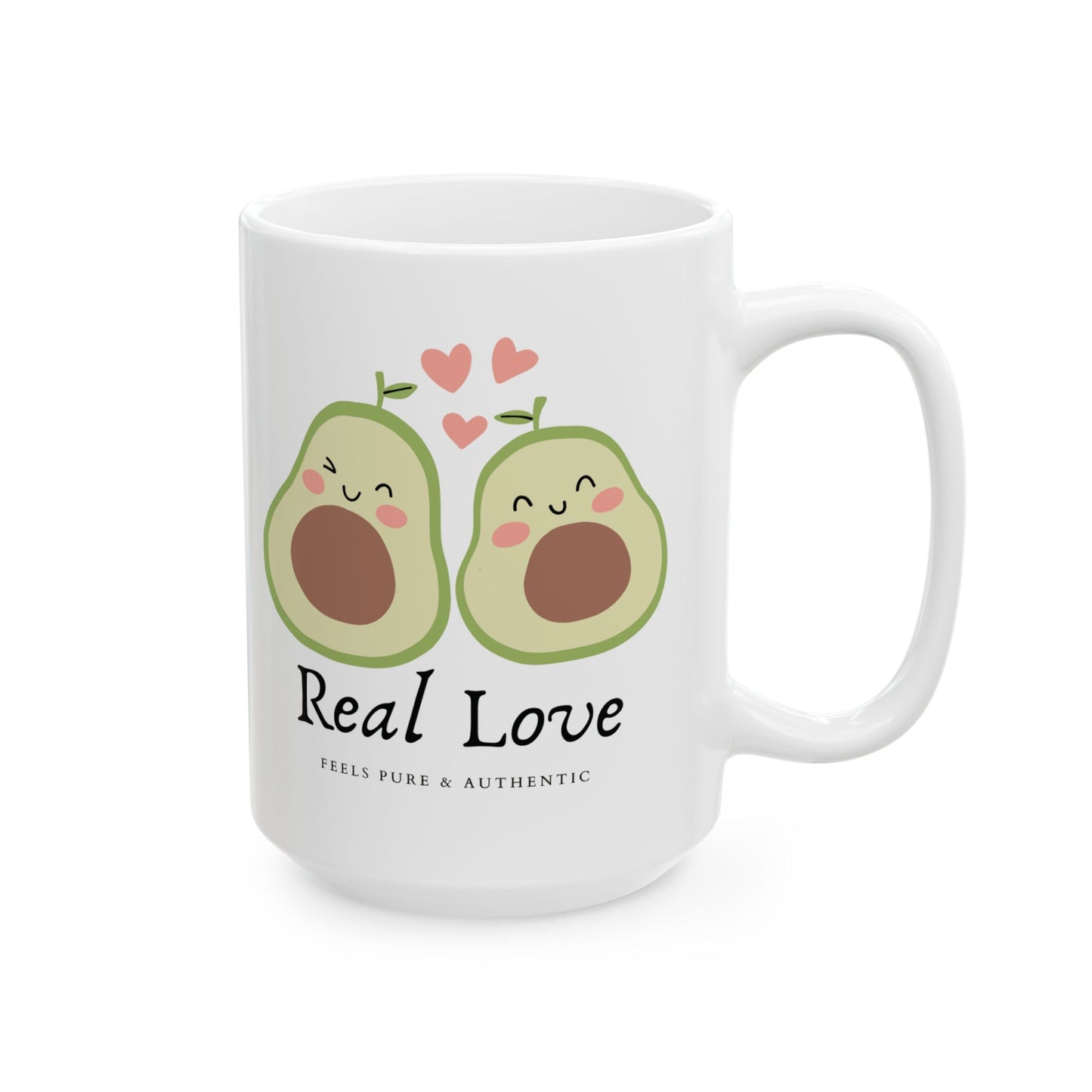 Avocado Mug, Reel Love Mug, Couples Mug, Valentine's Day Mug, Cute Avocado Coffee Mug, Valentine Coffee Mug, Valentine gift (11oz, 15oz)