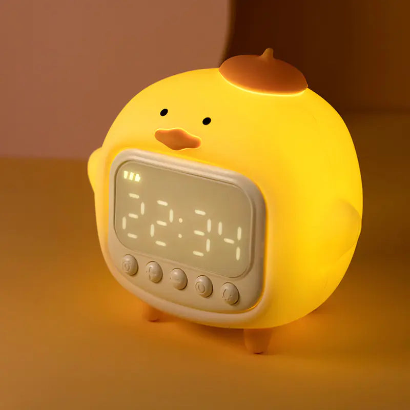 Hug Duck Alarm Clock and Night Light for Kids
