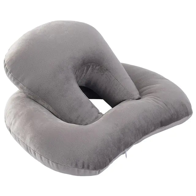 U-Shaped Neck Support Travel Pillow with Arm Rest