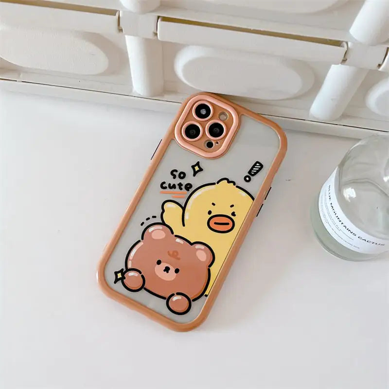 Summer Bear Duck Shockproof Phone Case