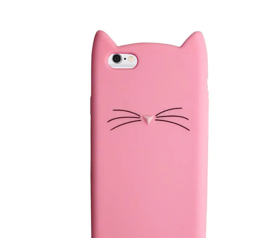 Cat Silicone Phone Case, Protective Cover for Phones