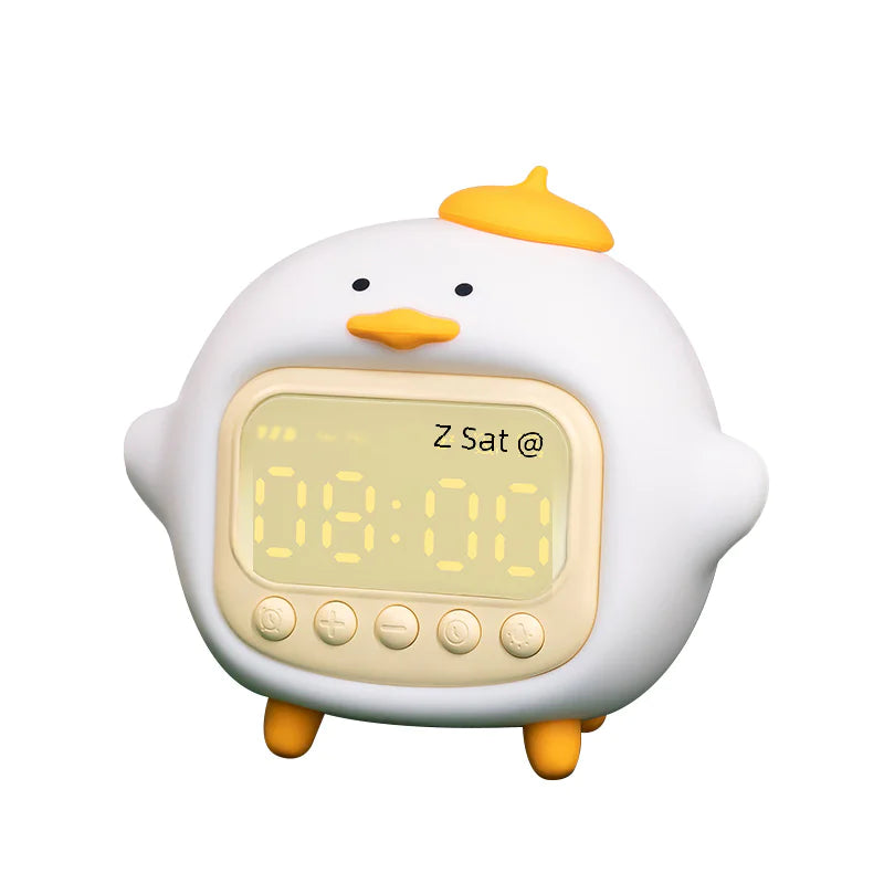Hug Duck Alarm Clock and Night Light for Kids
