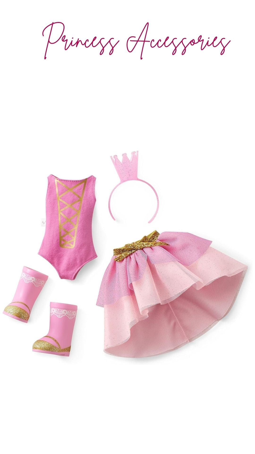 American Girl WellieWishers 14.5-inch Ashlyn Doll with Pink Leotard, Glitter Skirt, Headband, and Boots, For Ages 4+