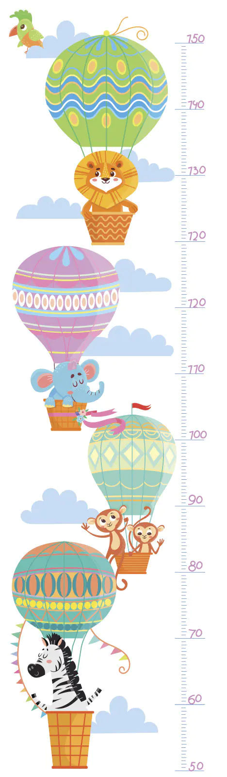Cartoon Animal Wall Stickers for Kids' Room Decor
