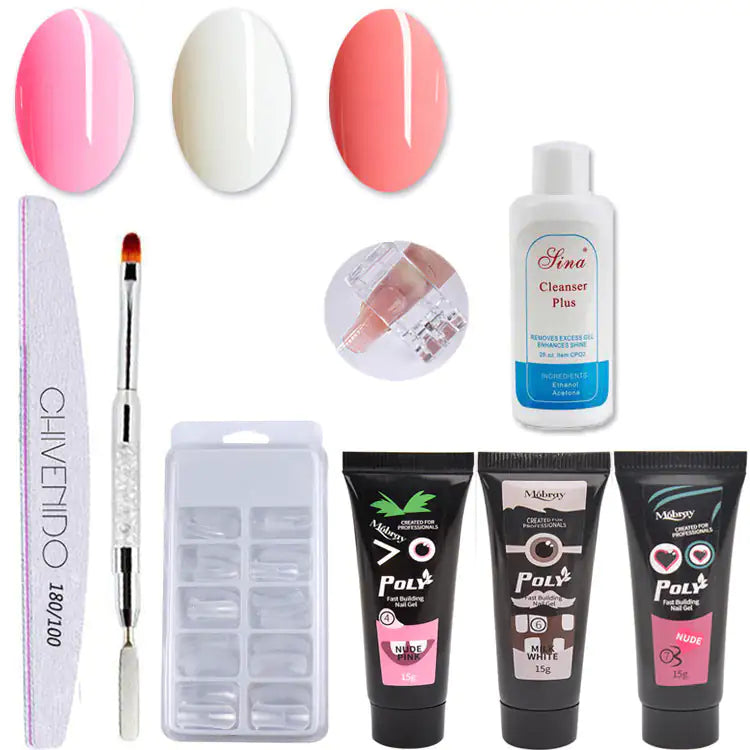 Nailart Solid Extension Kleber Set