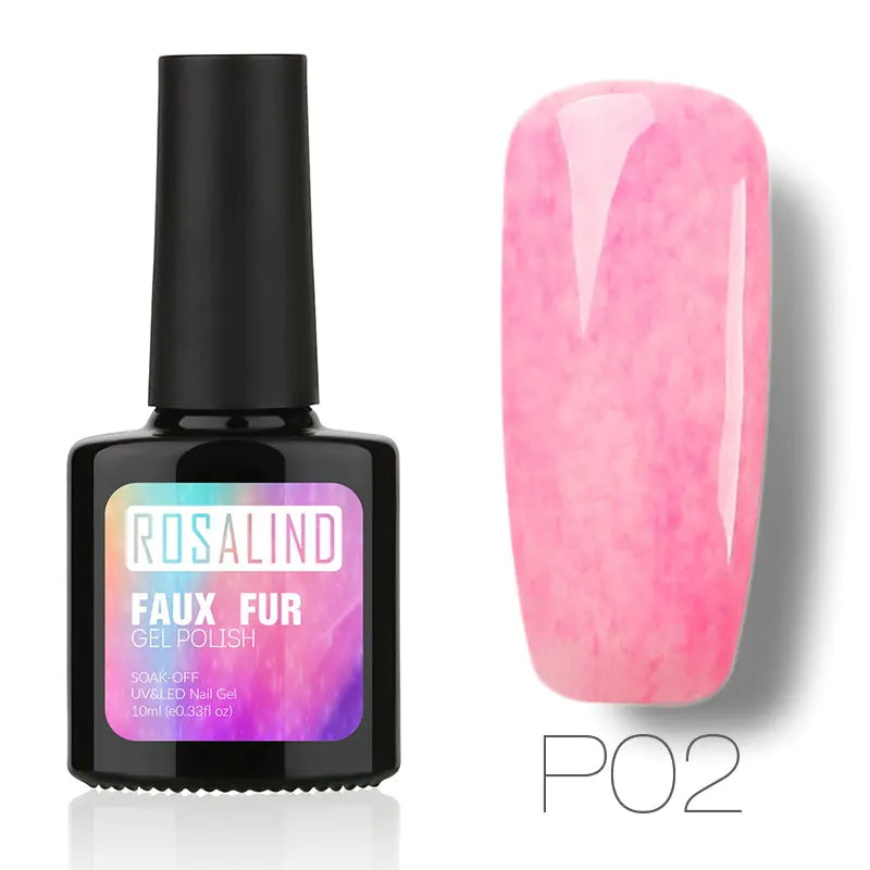 10ML Nail Polish with Faux Fur Finish for Nail Art
