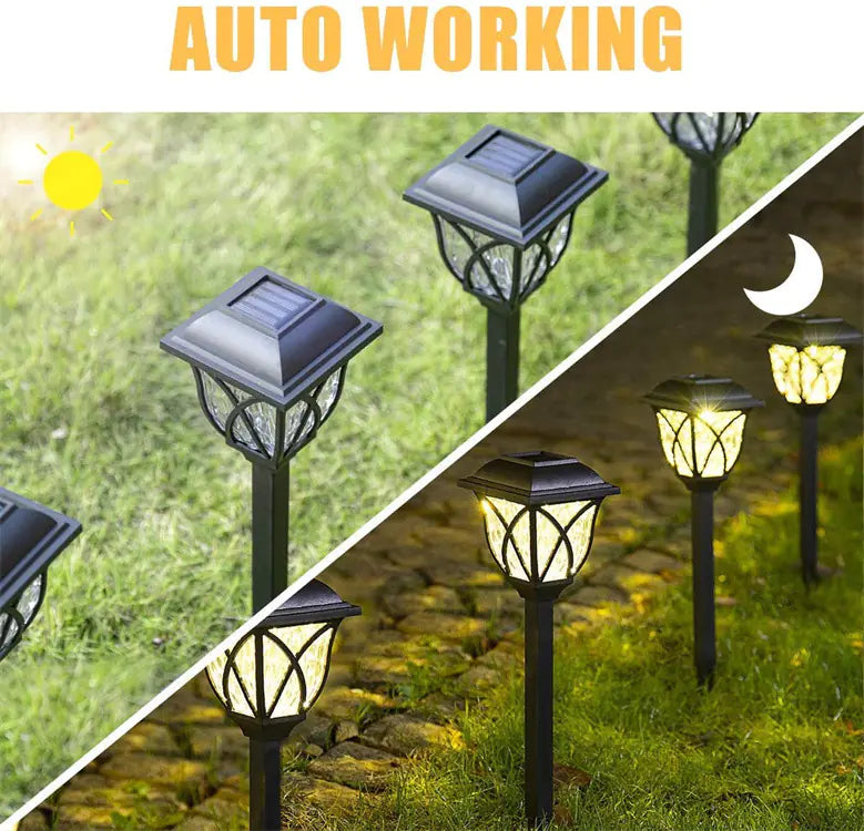 Outdoor Solar Square Lawn Lights for Pathway Decoration