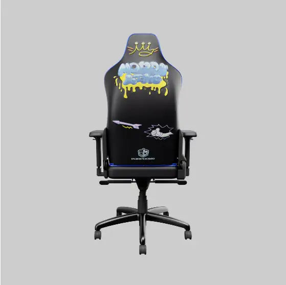 Cute black leather gaming chair support ensures optimal comfort and spine health pain-free back
