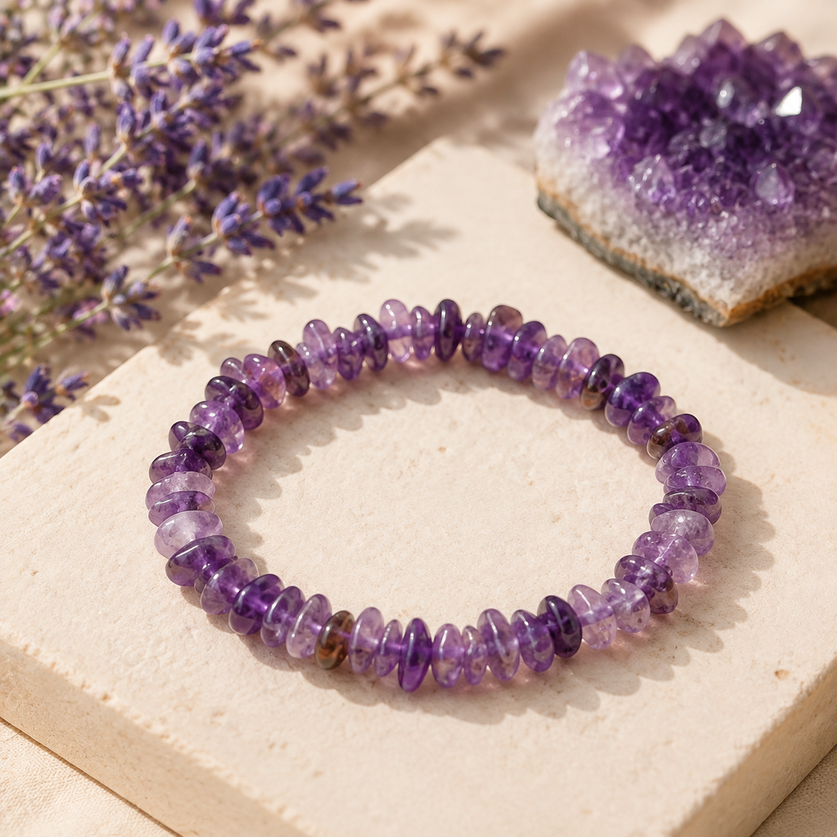 Amethyst Chip Bracelet (Focus and Manifestation)