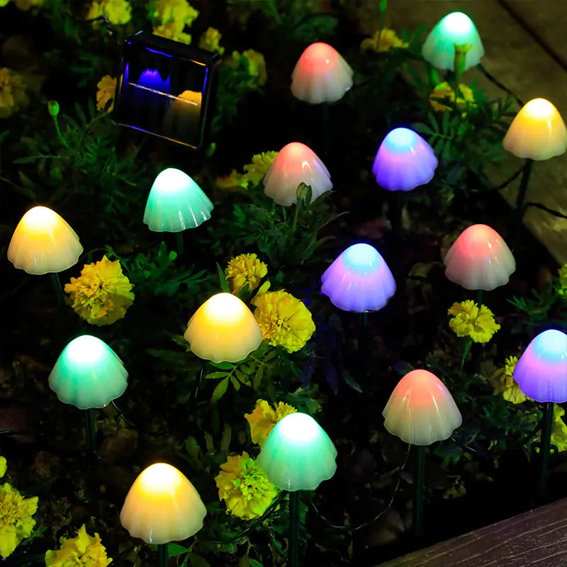 LED Solar Mushroom Lights for Outdoor Garden Decor - 888