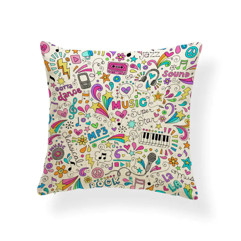 Cotton and Linen Decorative Pillowcase