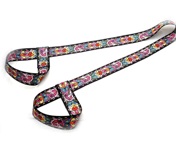Colorful Nylon Yoga Mat Strap with Ratchet Tie Down