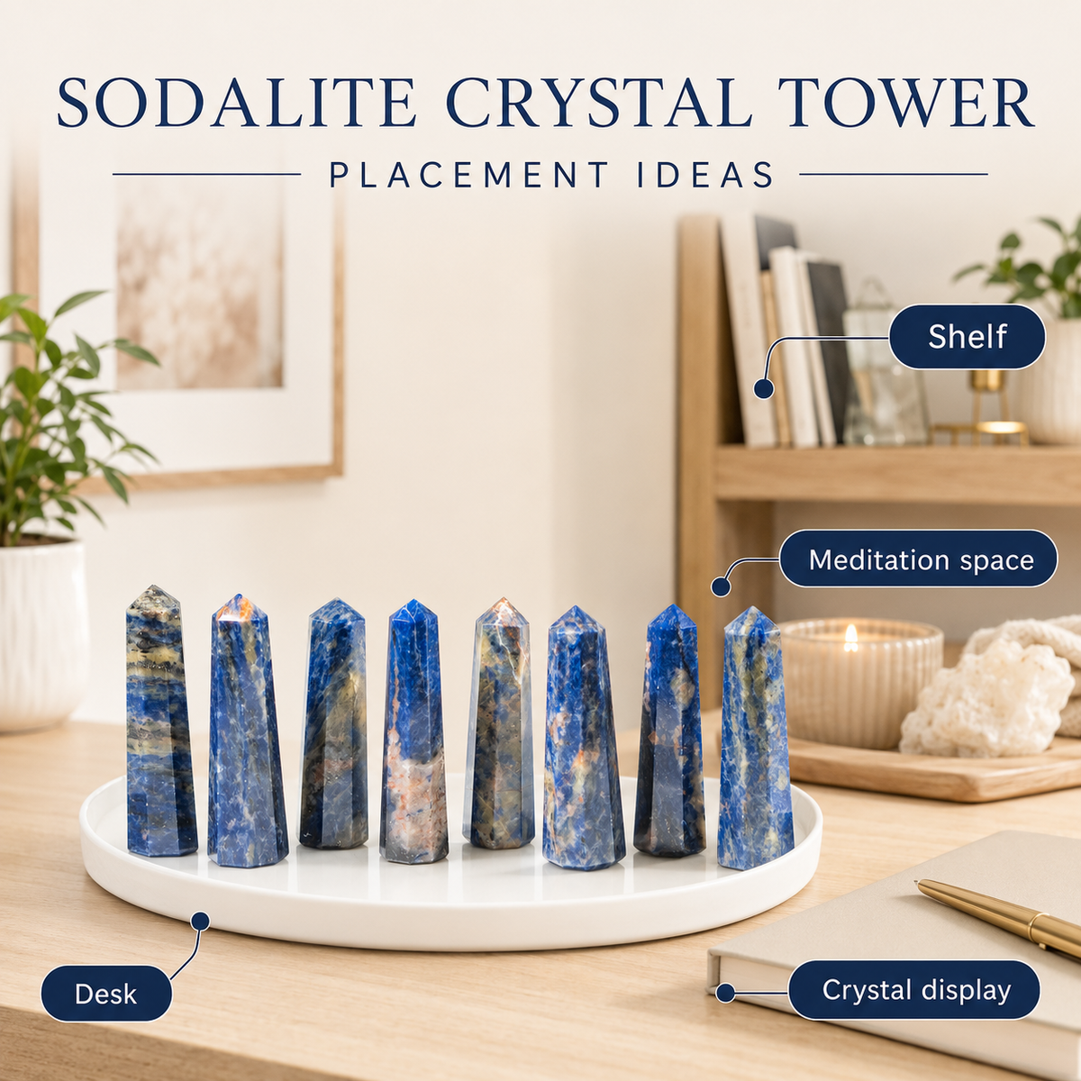 Sodalite Tower Point (Self-Esteem and Self-Acceptance)
