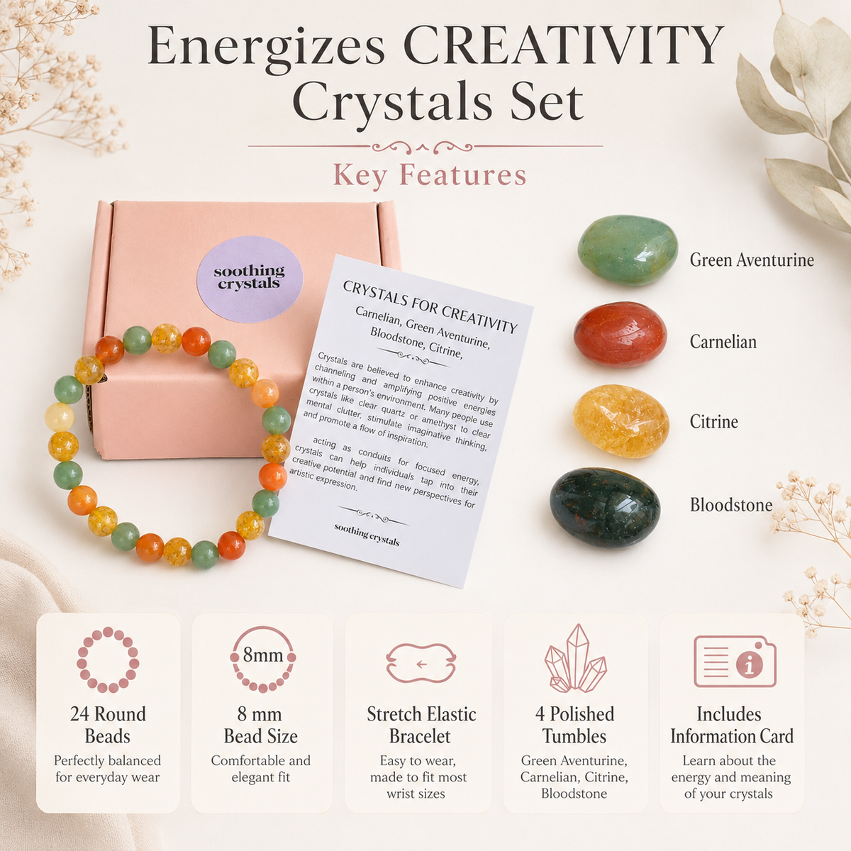 INSPIRATION & CREATIVITY Crystal Kit, Student Crystals Kit.