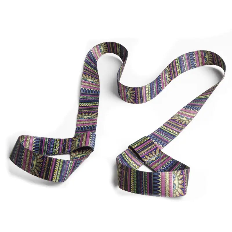 Colorful Nylon Yoga Mat Strap with Ratchet Tie Down