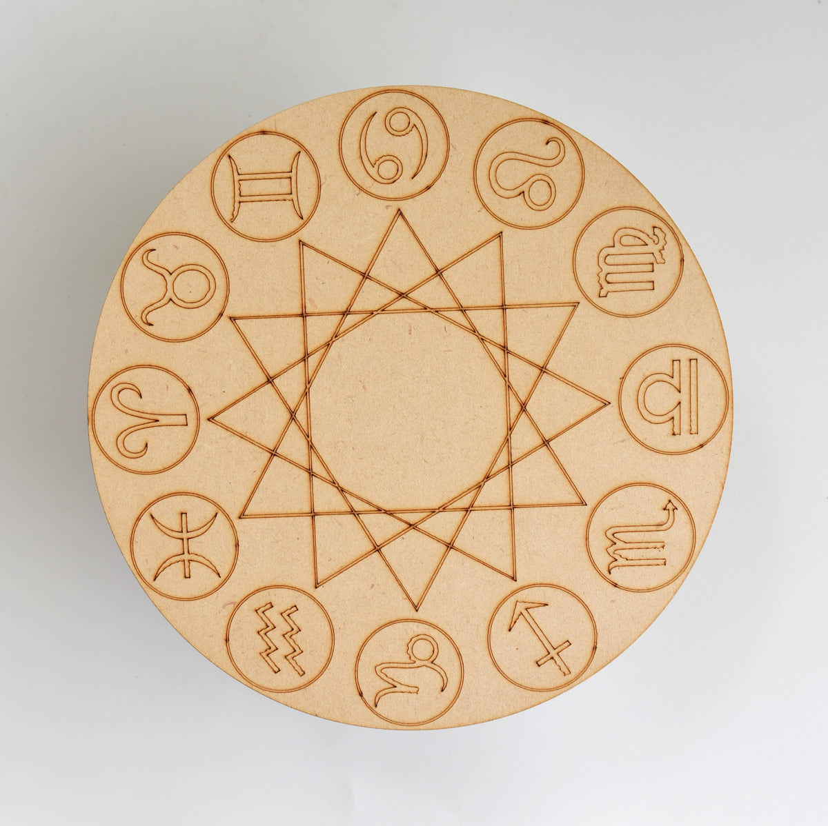 6" Dowsing Pendulum Board, Dowsing Board Grid Board