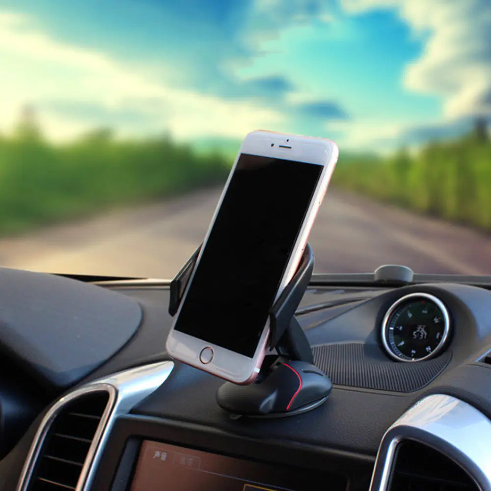 Creative Car Phone Holder with Suction Cup Design