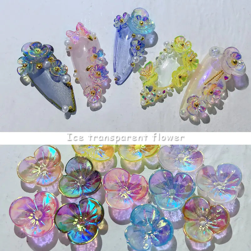 Summer Popular Nail Art Kit with Butterfly Decorations
