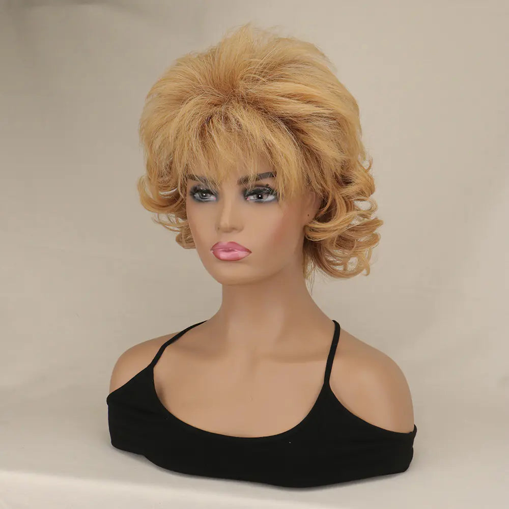 High-Quality Synthetic Short Curly Wig for Everyday Use - 888