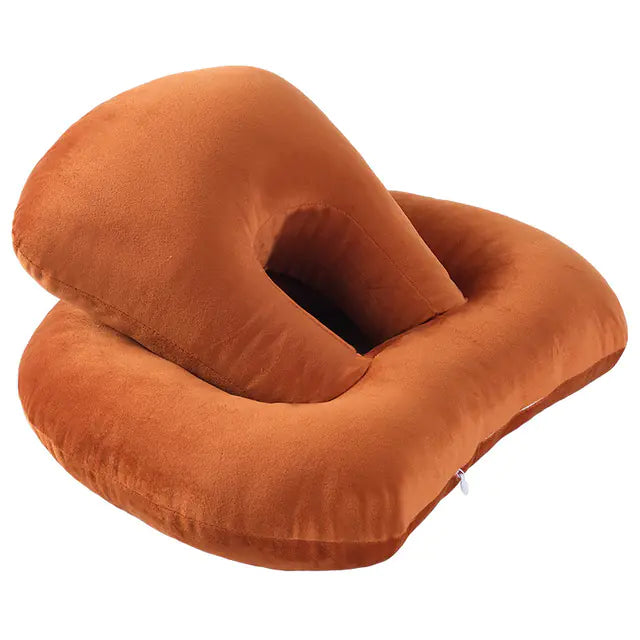 U-Shaped Neck Support Travel Pillow with Arm Rest
