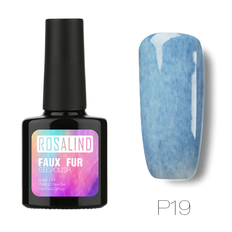 10ML Nail Polish with Faux Fur Finish for Nail Art