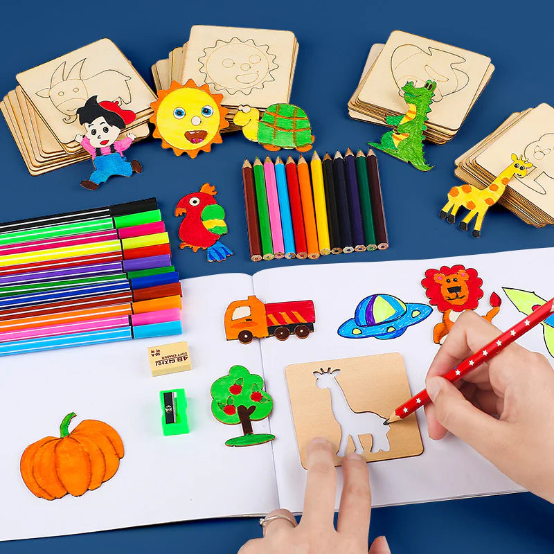 Children's Painting Template Drawing Tools Set - 888