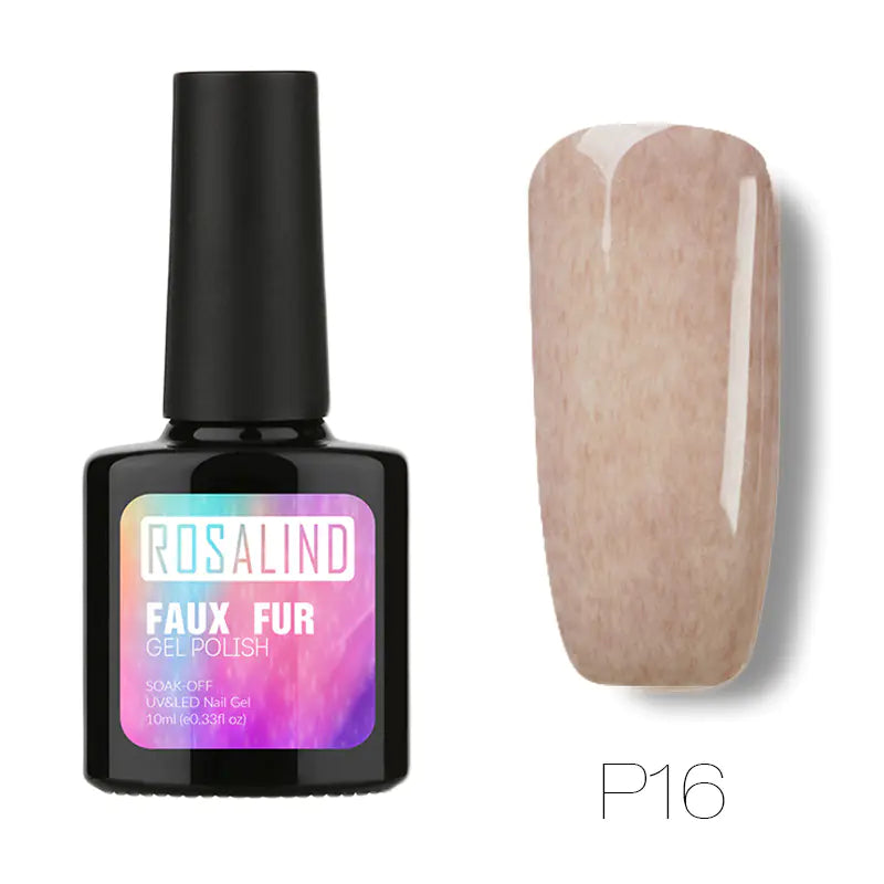 10ML Nail Polish with Faux Fur Finish for Nail Art