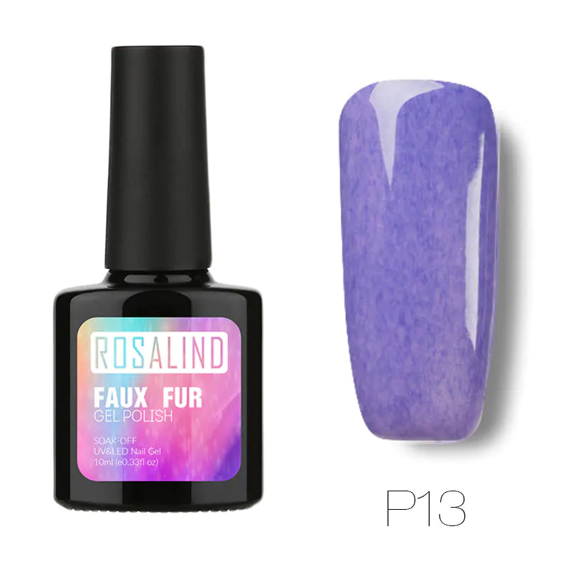 10ML Nail Polish with Faux Fur Finish for Nail Art