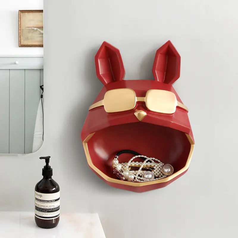 Nordic Style Wall-Mounted Dog Storage Box Decor