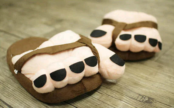 Cute Winter Cotton Slippers for Couples with Cartoon Design- 888