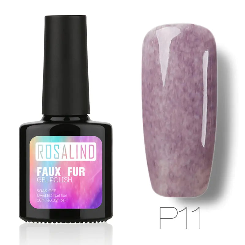 10ML Nail Polish with Faux Fur Finish for Nail Art