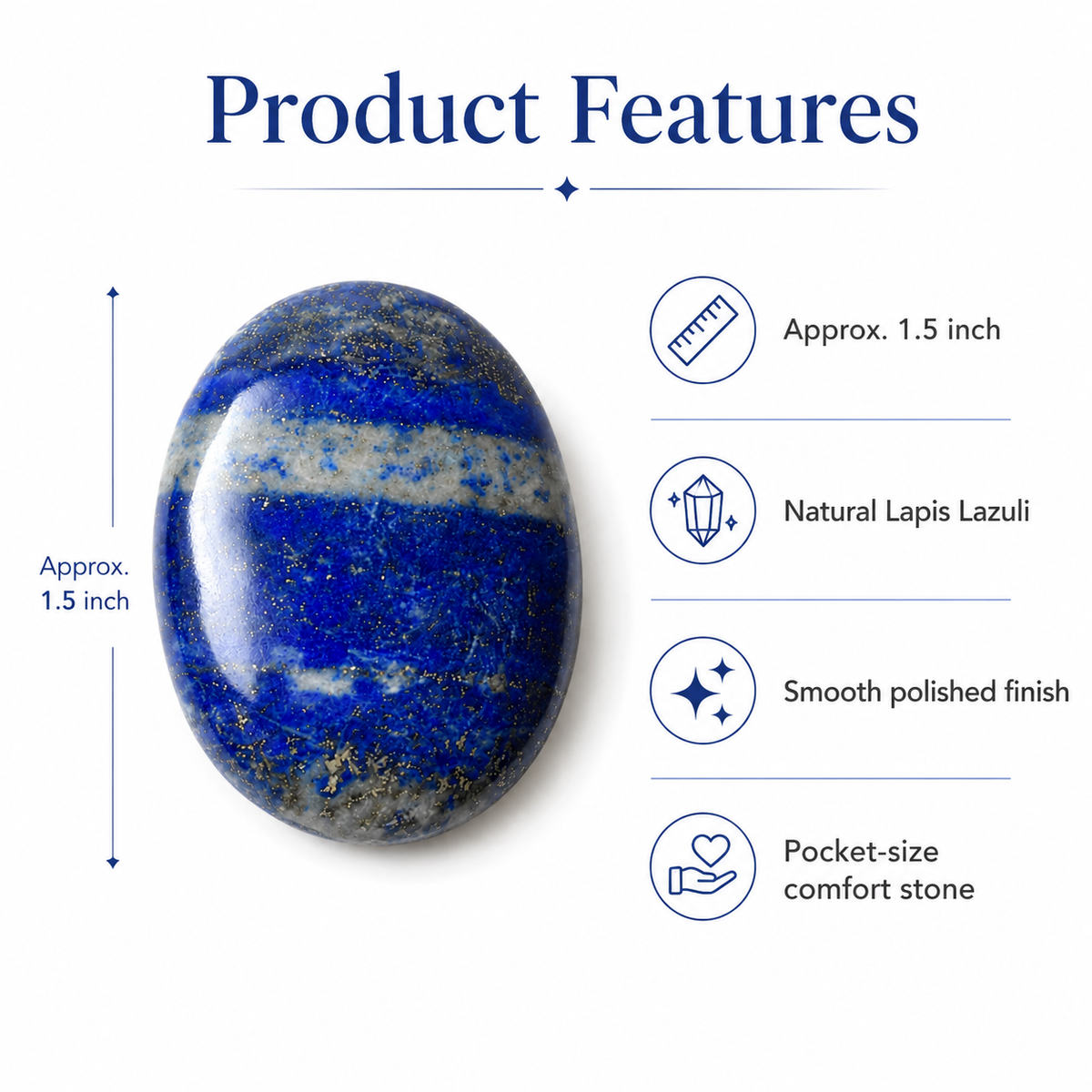 Lapis Lazuli Pocket Stones (Grounding and Protection)