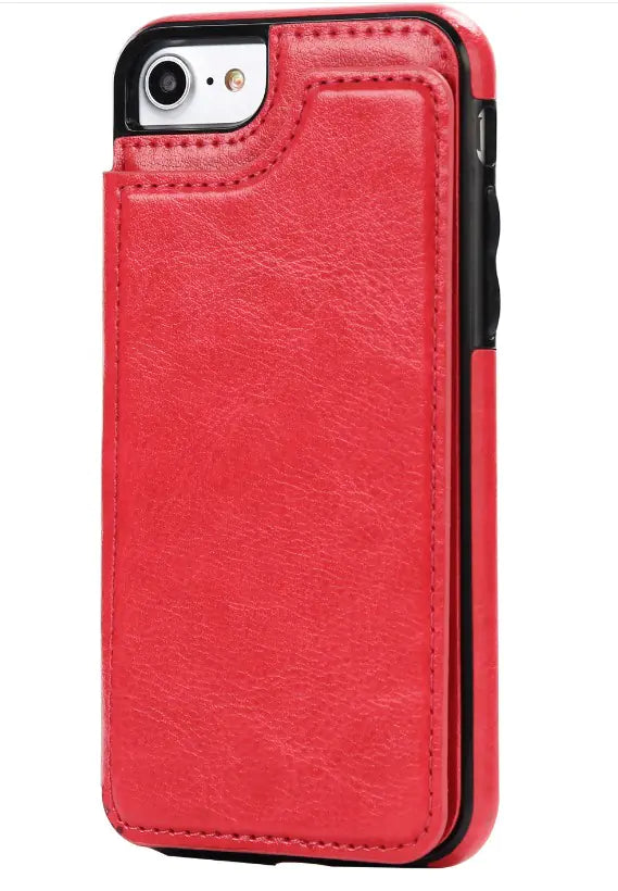 Card Holder Flip Phone Case for iPhone 8 & Samsung S8+