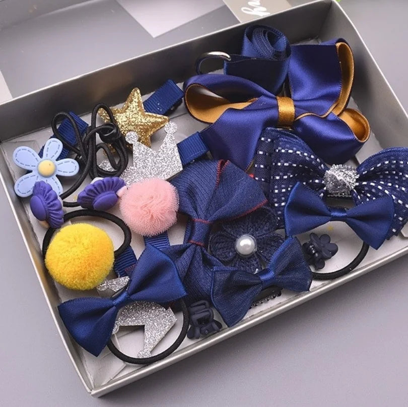 17-Piece Children's Hair Accessories Set for Girls