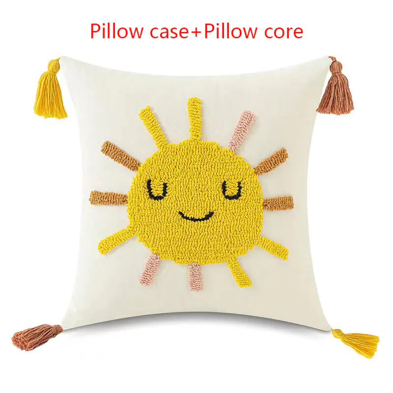 Tufted Loop Pillow Cover for Hotel and Homestay Decor