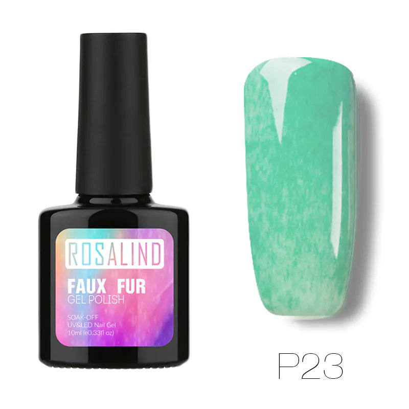 10ML Nail Polish with Faux Fur Finish for Nail Art