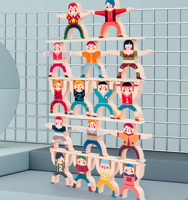 Stacked high block toys