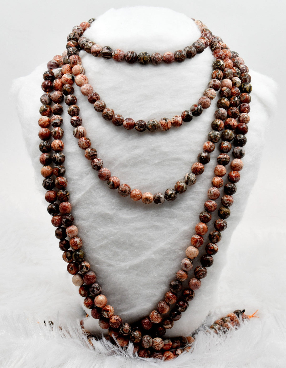 Leopardskin Jasper Beads, Natural Round Crystal Beads 4mm to 10mm.