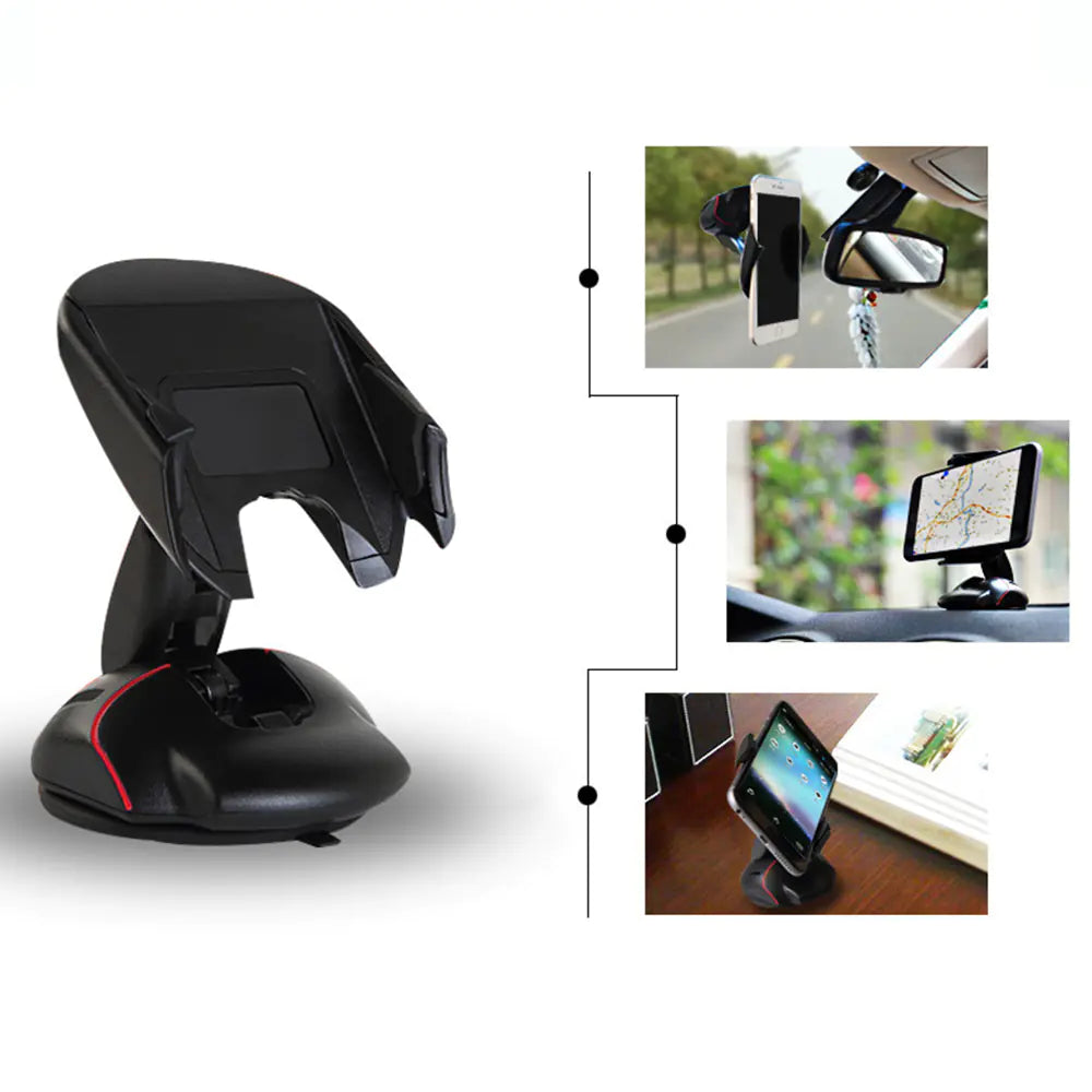 Creative Car Phone Holder with Suction Cup Design