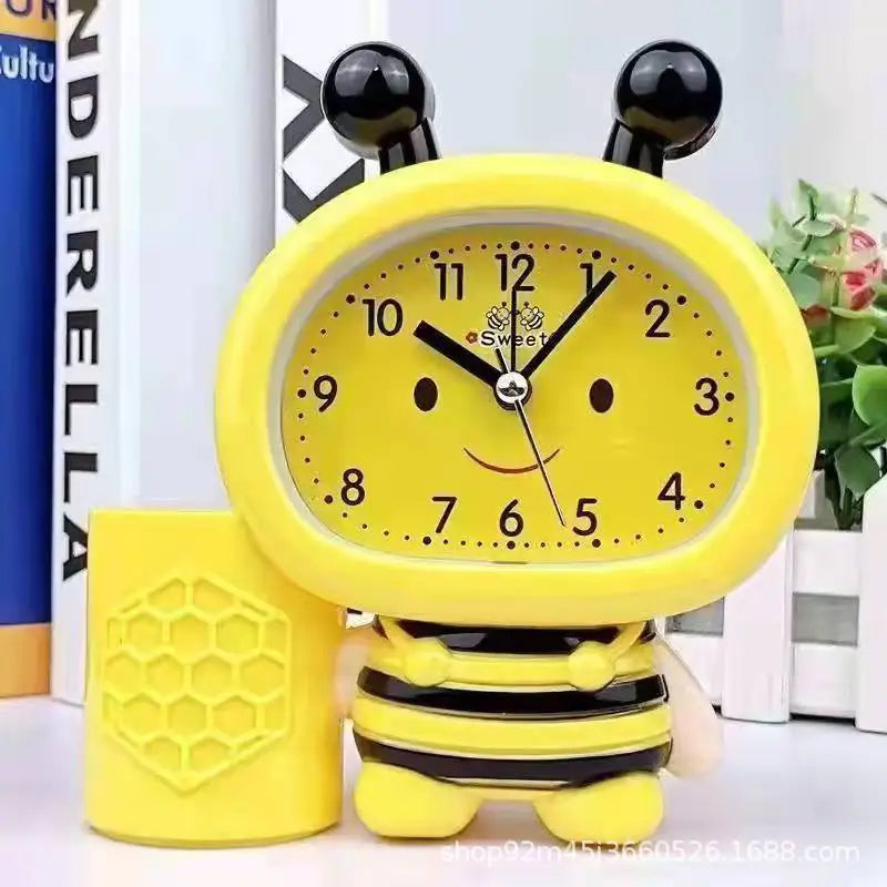 Bee Design Alarm Clock - Creative Cartoon Desk Clock