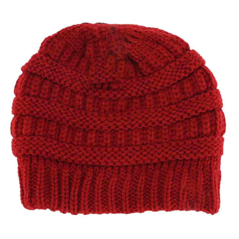 Kids Solid Fuzzy Lined C.C Beanie