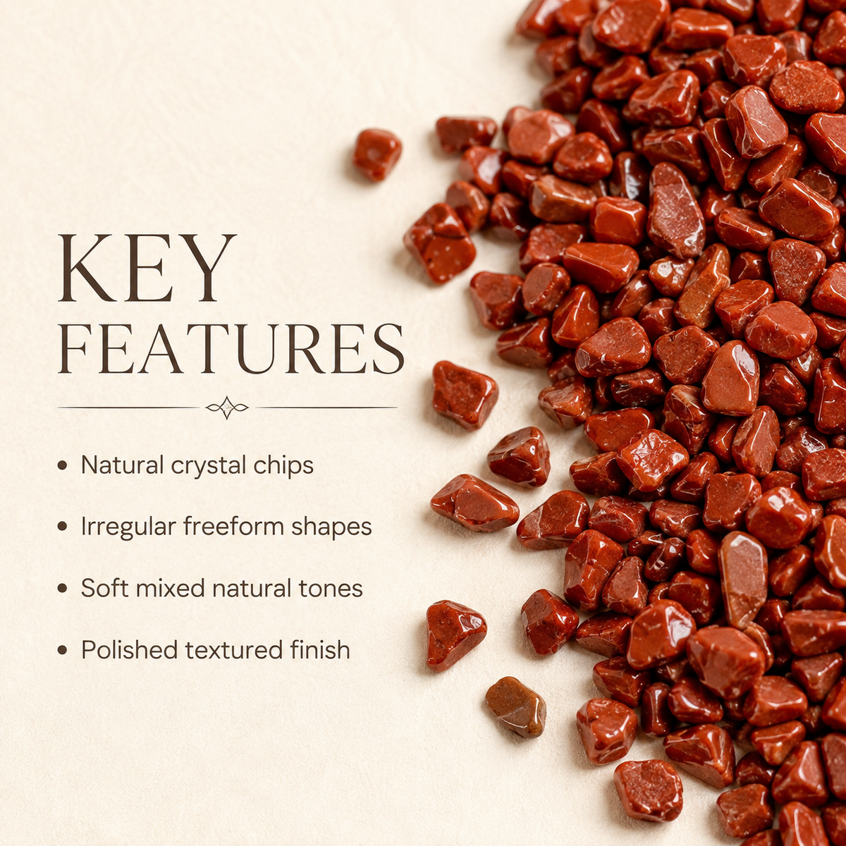 Red Jasper Crystal Chips.