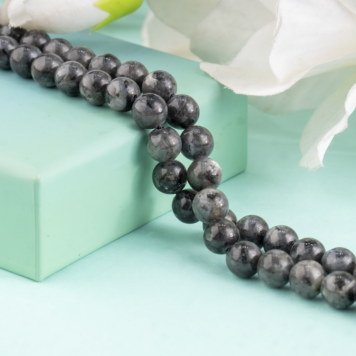 Black Labradorite Beads, Natural Round Crystal Beads 4mm to 12mm