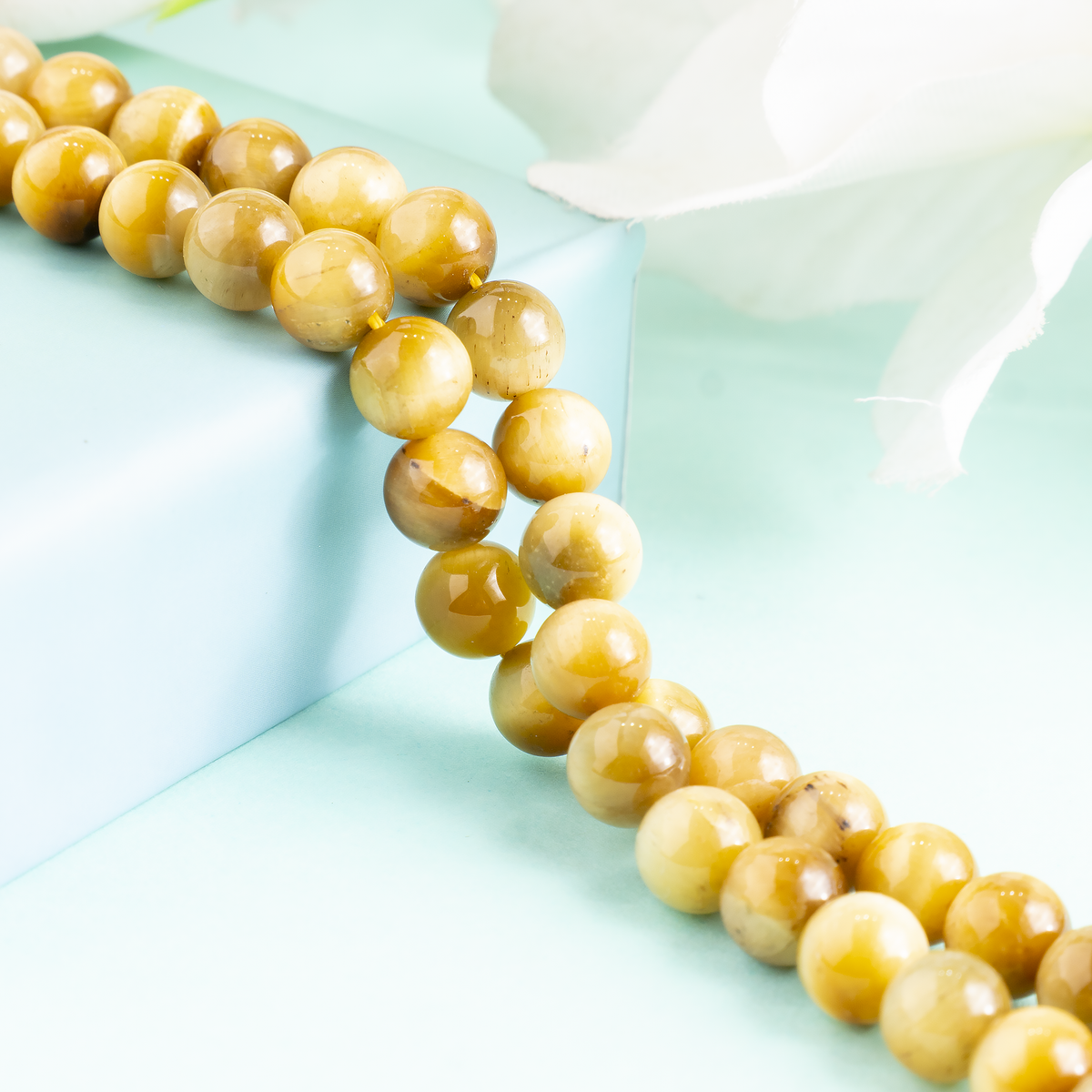 Tiger Cats Eye Yellow Heated Beads, Natural Round Crystal Beads 4mm to 14mm
