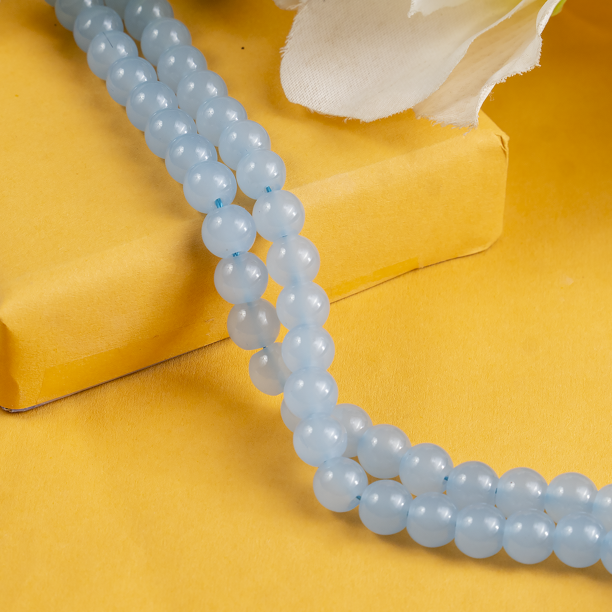 Chalcedony Dyed Beads, Natural Round Crystal Beads 6mm to 10mm