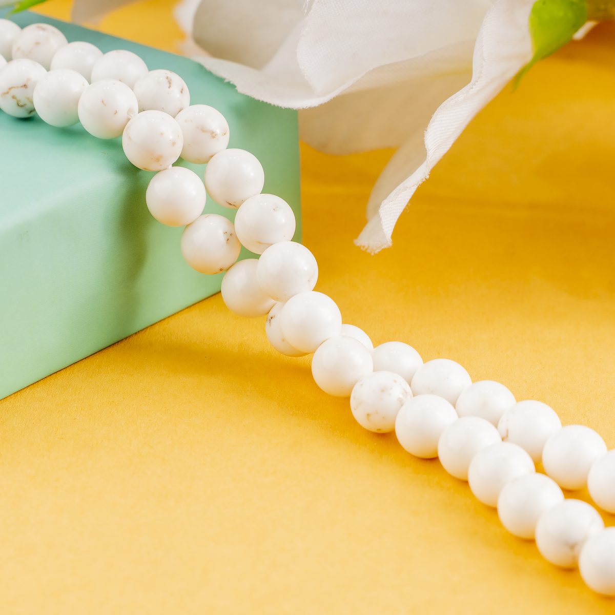 Copper Howlite Beads, Natural Round Crystal Beads 6mm to 10mm