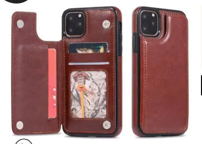 Card Holder Flip Phone Case for iPhone 8 & Samsung S8+