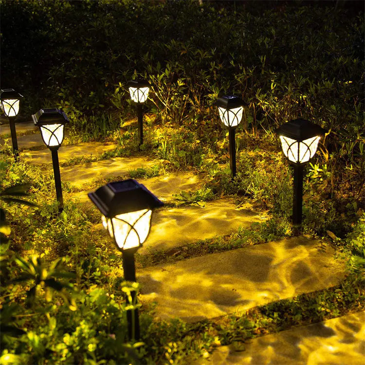 Outdoor Solar Square Lawn Lights for Pathway Decoration