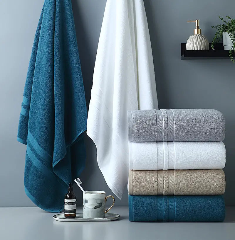 Cotton Hand Towel Set - Soft Absorbent Bathroom Towels