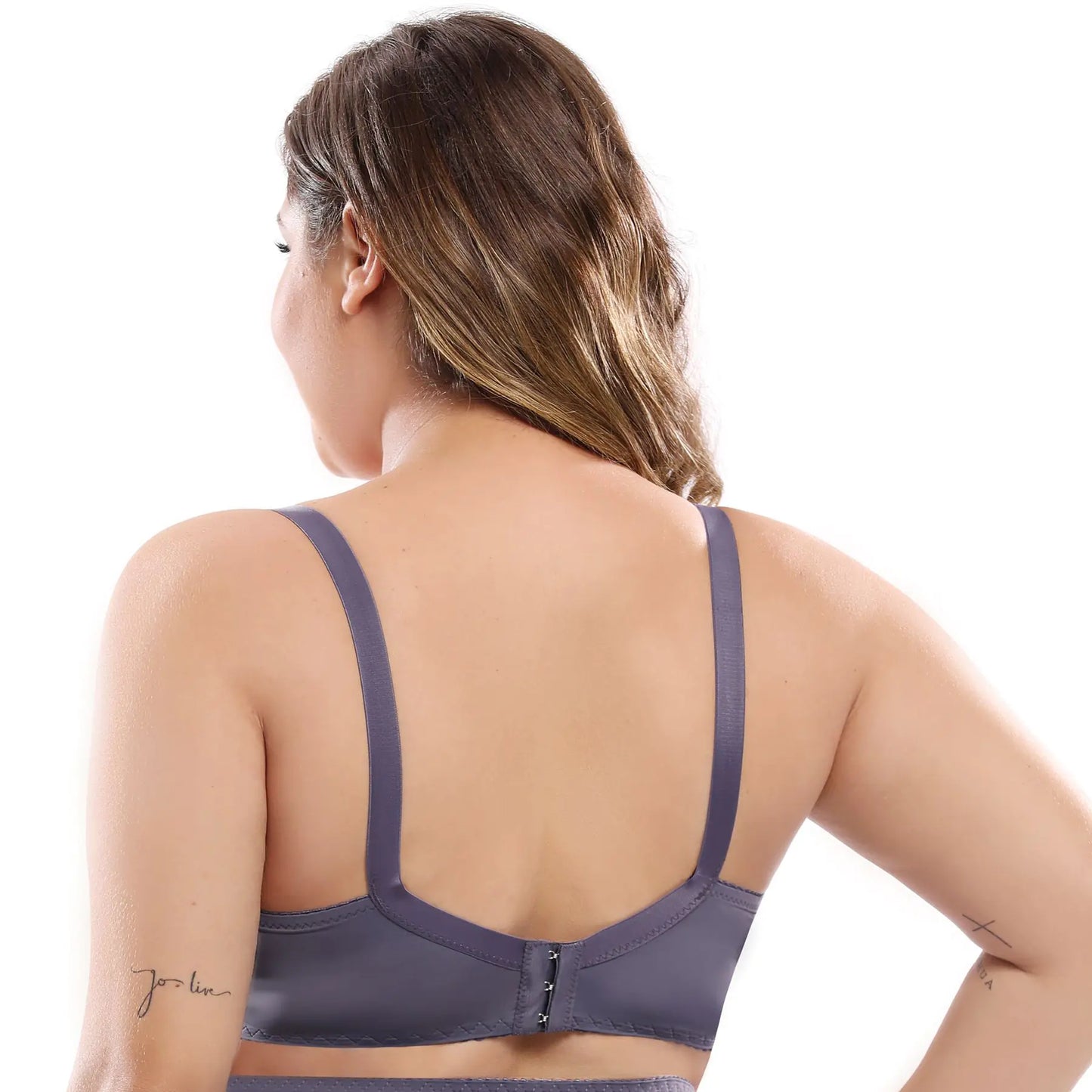 Ultra-Thin Sexy Lace Plus Size Bra with Steel Ring - Lingerie